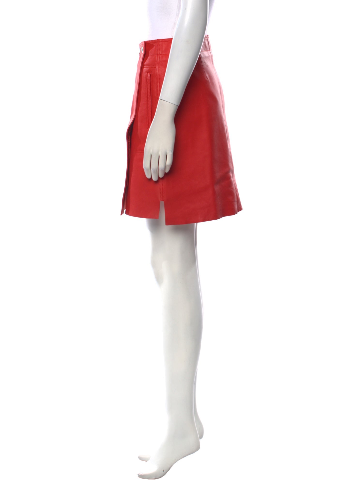 Acne Studios Lamb Leather Mini Skirt